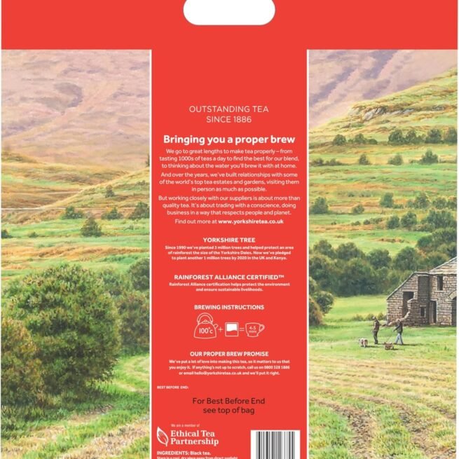 Yorkshire Tea, Total 1040 Tea Bags, (Pack of 3.25 kg)
